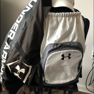 UNDER ARMOUR Bogo White Exeter Sackpack + free bag